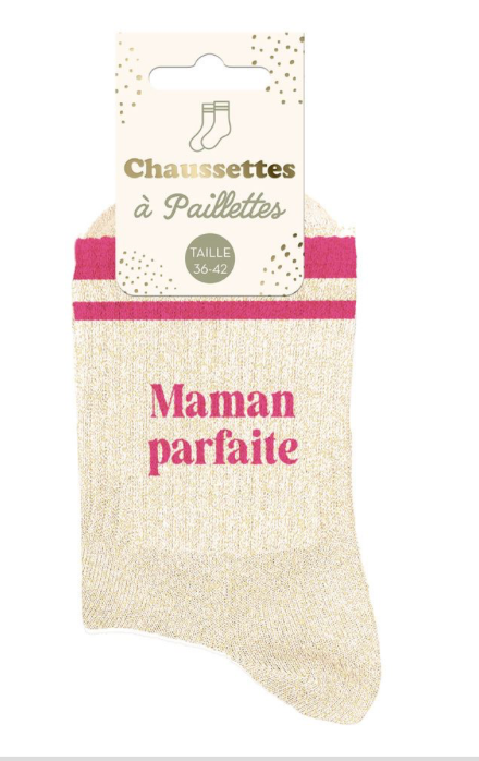 Chaussettes à paillette Maman parfaite