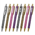 Stylo à paillettes Léopard