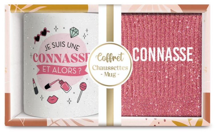 Coffret Mug +Chaussette Connasse