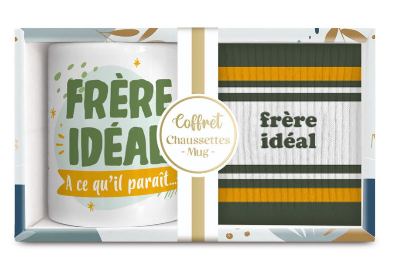 Coffret Mug +Chaussette Frère Idéal