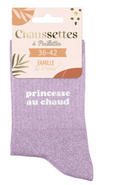Chaussettes à paillette Princesse au chaud