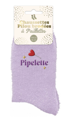 Précommande Chaussettes à paillette Pilou Pipeletter