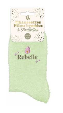 Chaussettes à paillette Pilou Rebelle