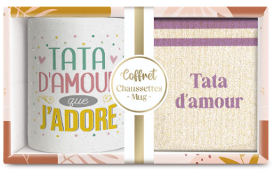 Coffret Mug +Chaussettes Tata d'amour