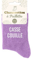 Chaussettes à paillette Casse Couille
