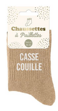 Chaussettes à paillette Casse Couille