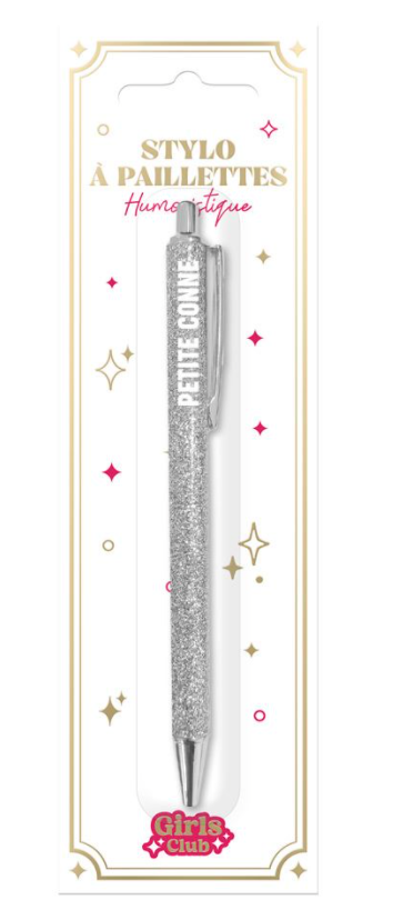 Stylo à paillettes Petite conne