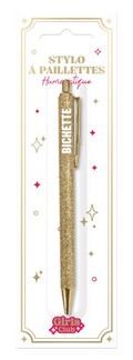 Stylo à paillettes Bichette