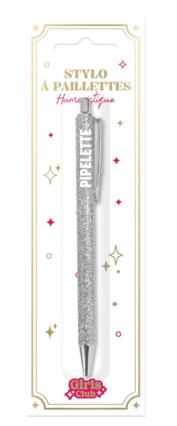 Stylo à paillette Pipelette