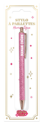 Stylo à paillette Maman chérie