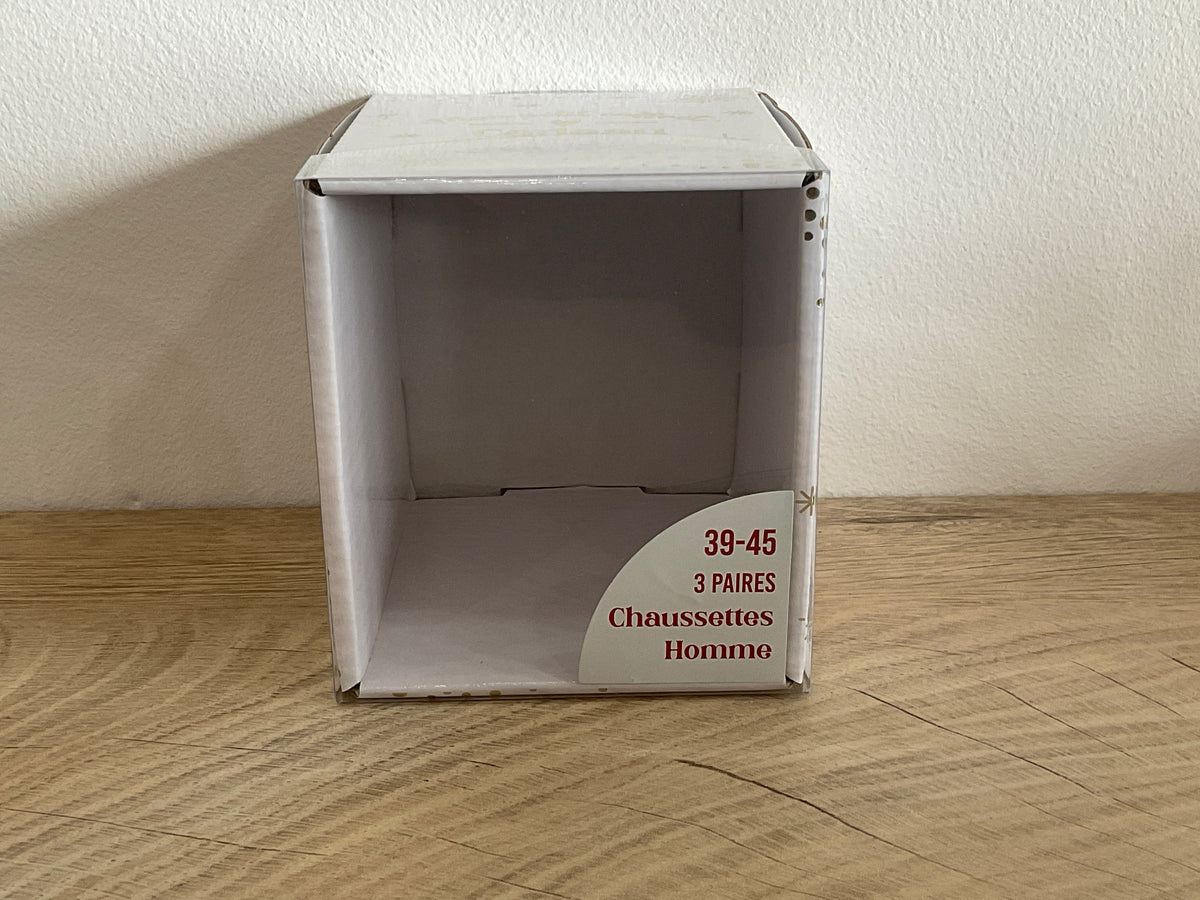 Box chaussettes vide