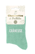 Chaussettes à paillettes Crâneuse