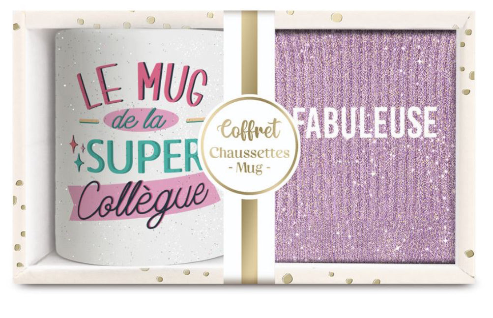 Coffret Mug +Chaussettes fabuleuse