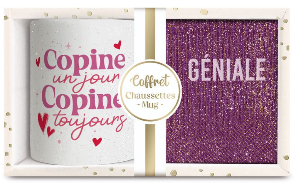 Coffret Mug +Chaussettes Géniale