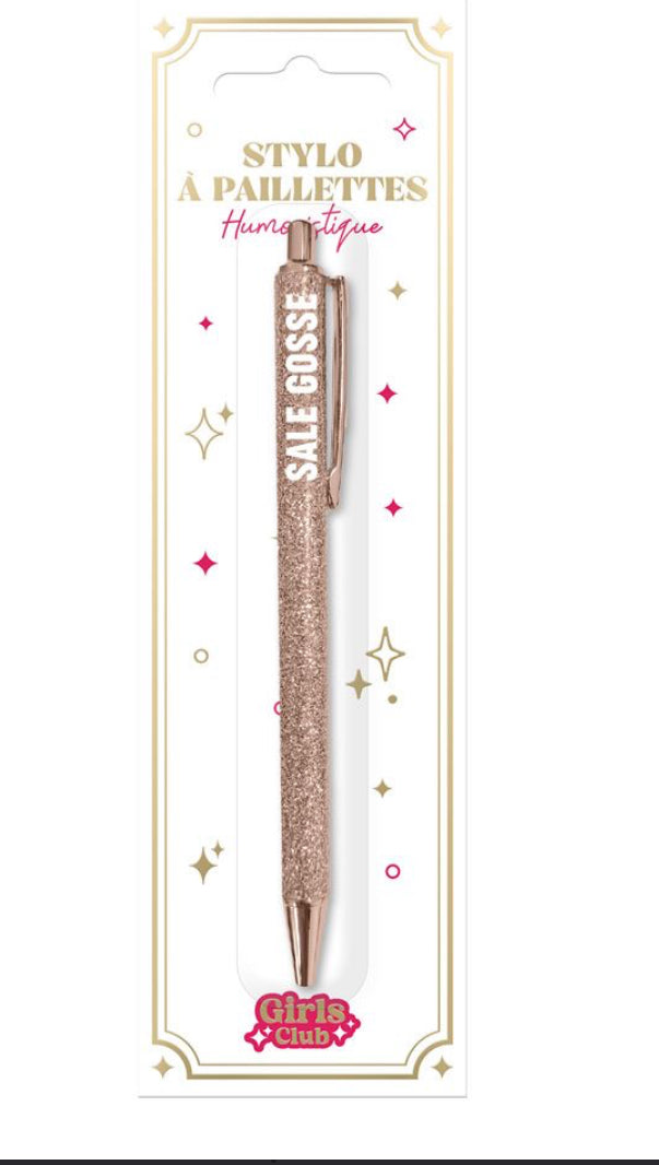Stylo à Paillettes Sale Gosse