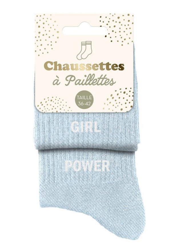 Chaussettes à paillettes Girl Power