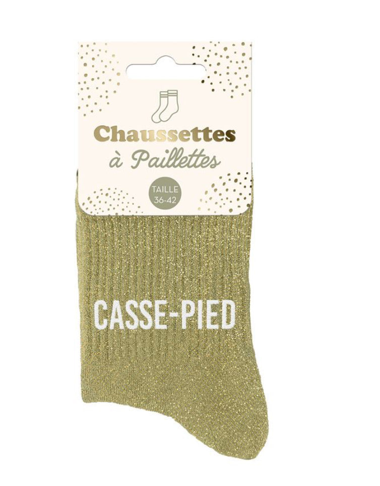 Chaussettes à paillettes Casse-pied
