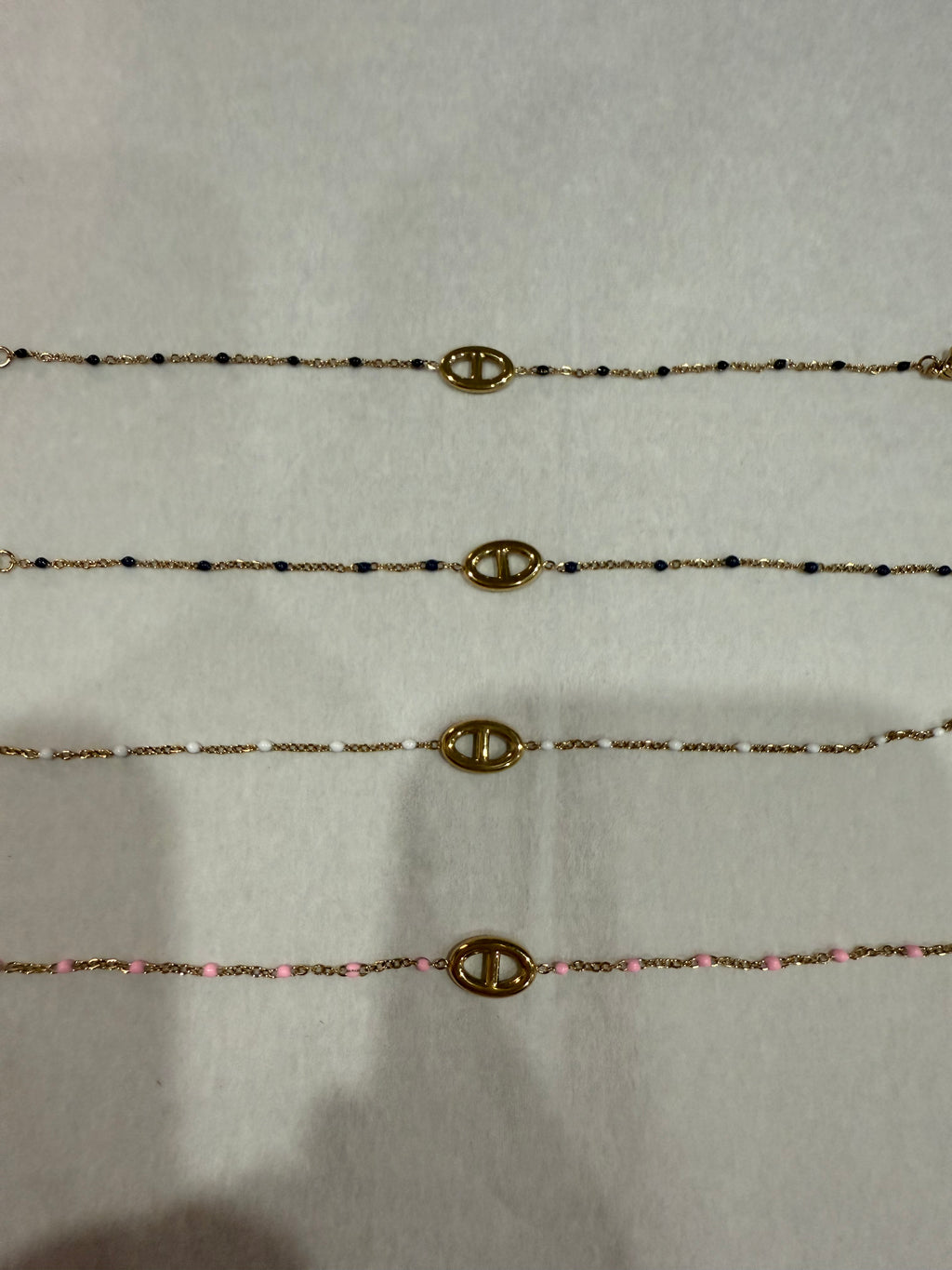 Bracelet Mya maille Marine