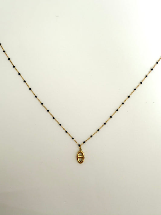 Collier Mya maille Marine
