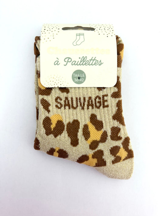 Chaussettes à paillettes Sauvage