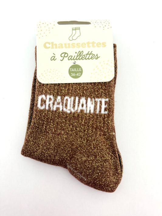 Chaussettes à paillettes Craquante