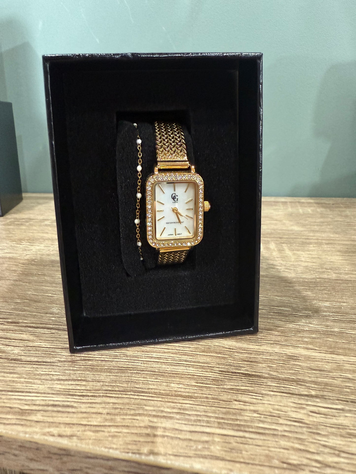 Coffret Montre + Bracelet Blanc