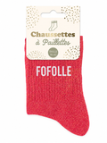 Chaussettes à paillettes Fofolle