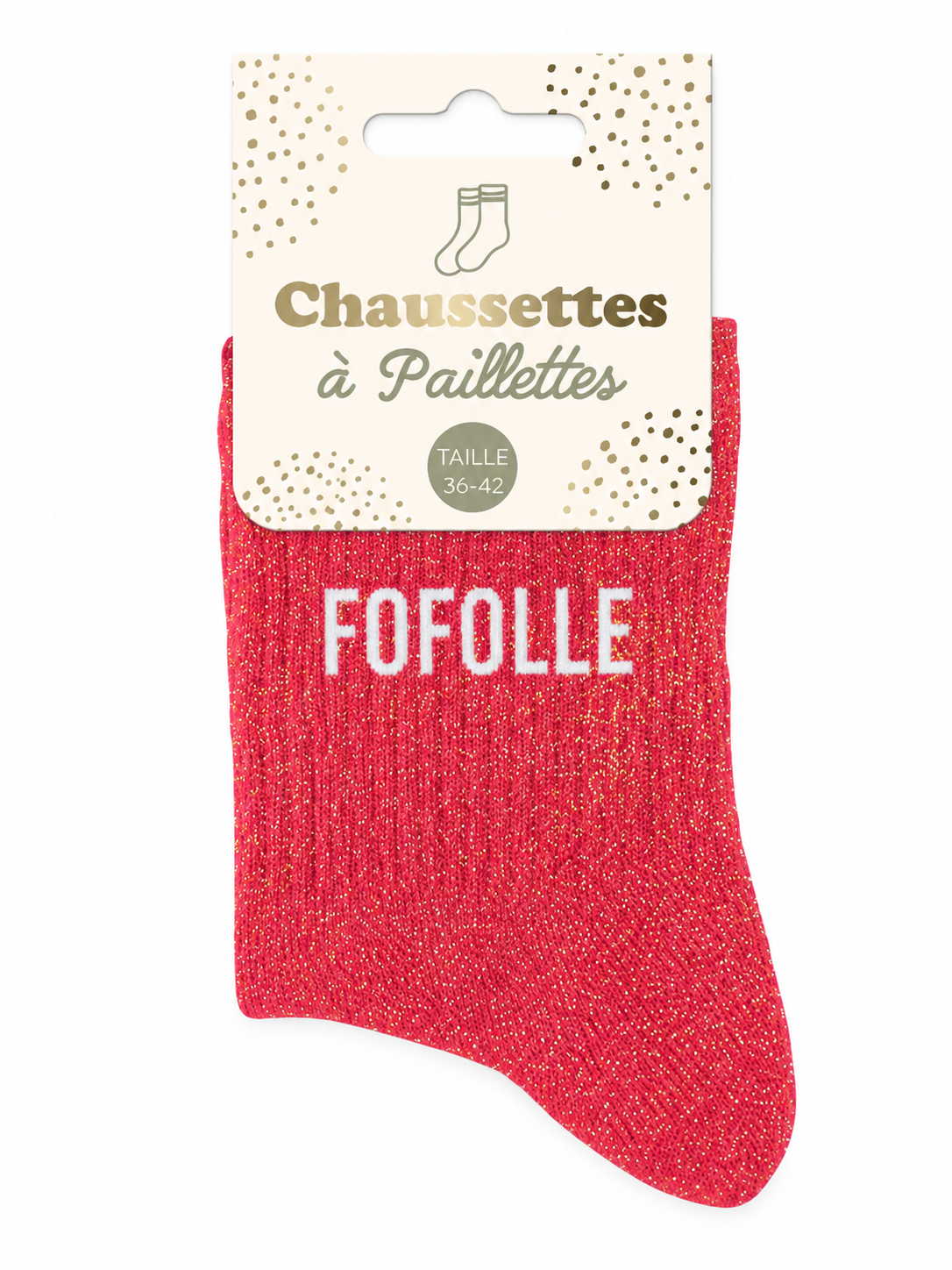 Chaussettes à paillettes Fofolle