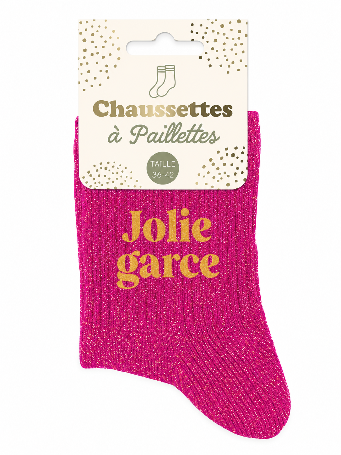 Chaussettes à paillettes Jolie Garce