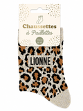 Chaussettes à paillettes Lionne