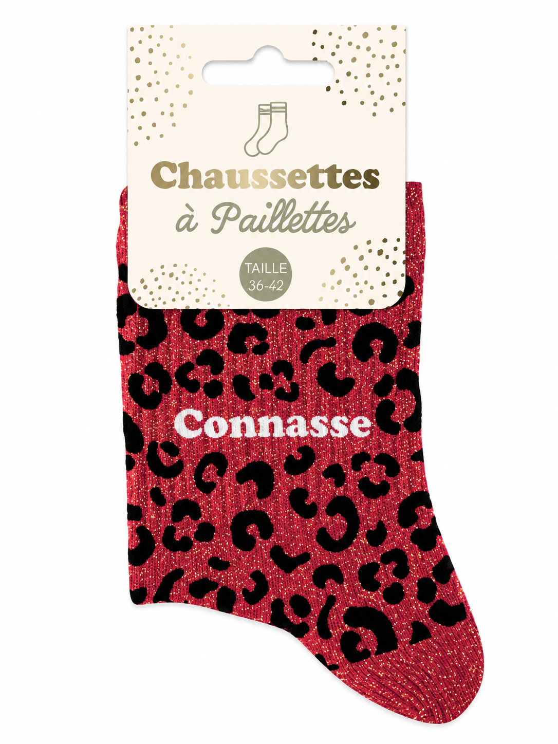 Chaussettes à paillettes Connasse