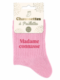 Chaussettes à paillettes Madame Connasse