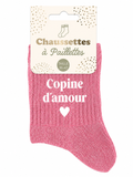 Chaussettes à paillettes Copine d'amour